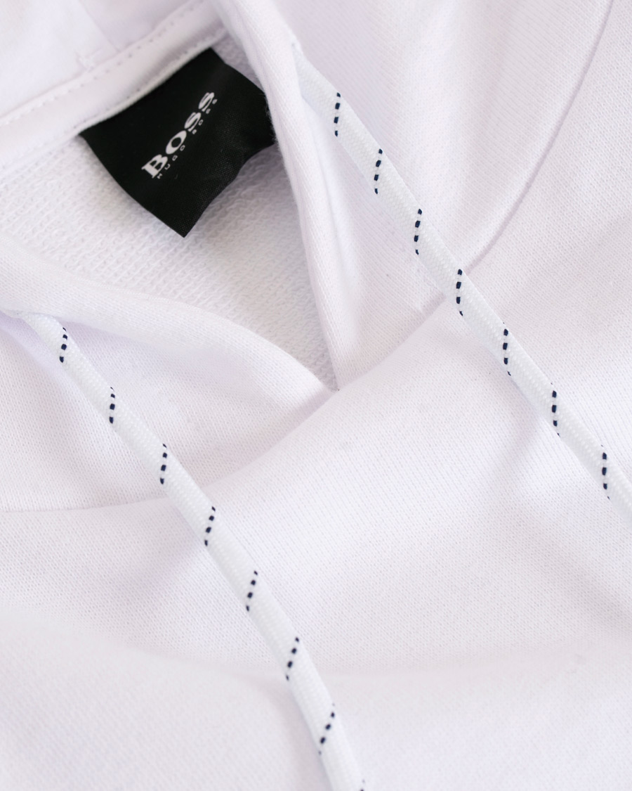 Herre | Gensere | BOSS BLACK | BOSS Logo Hoodie White