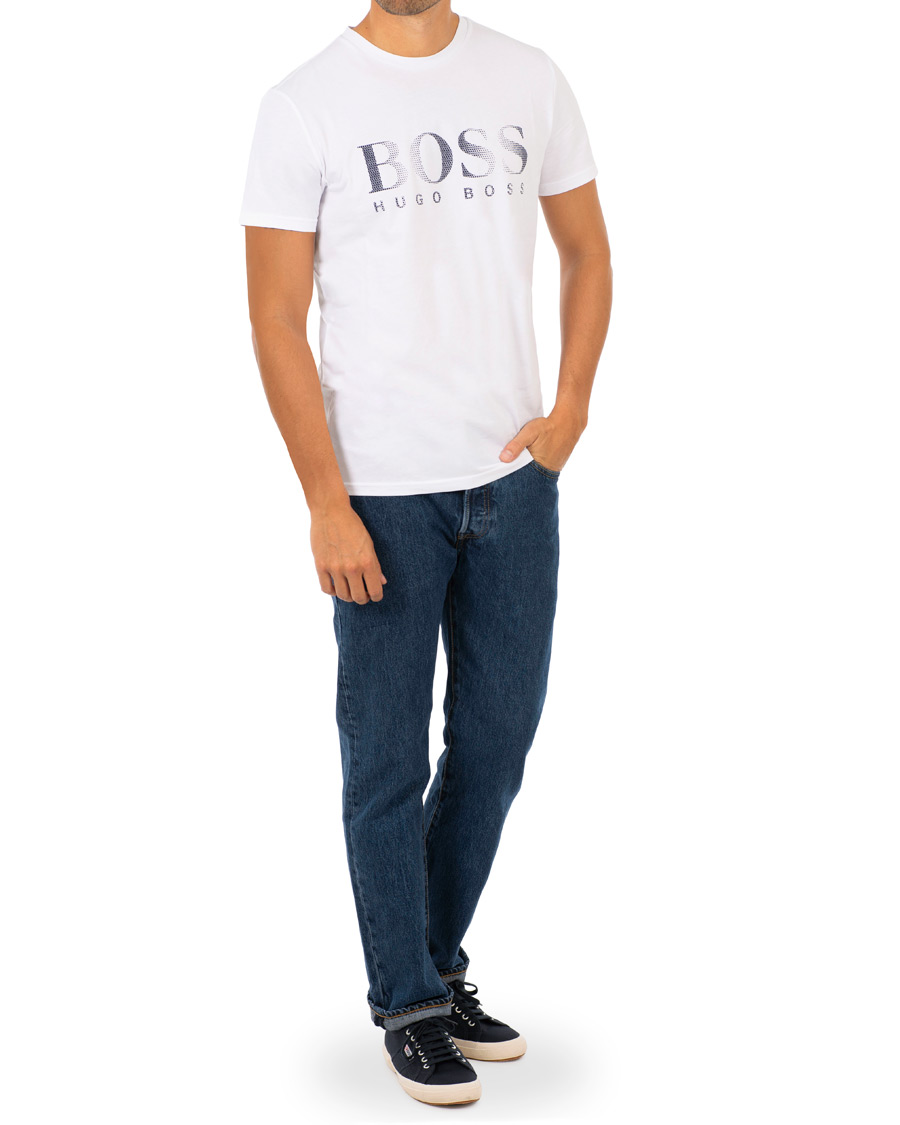Herre | T-Shirts | BOSS BLACK | BOSS Logo T-shirt White