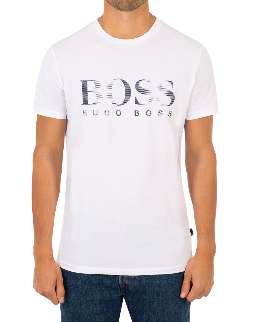 Herre | T-Shirts | BOSS BLACK | BOSS Logo T-shirt White
