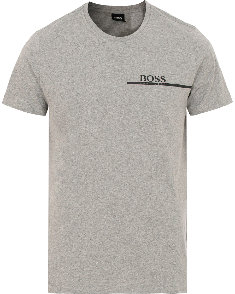 Herre | T-Shirts | BOSS BLACK | BOSS Logo T-shirt Light Grey