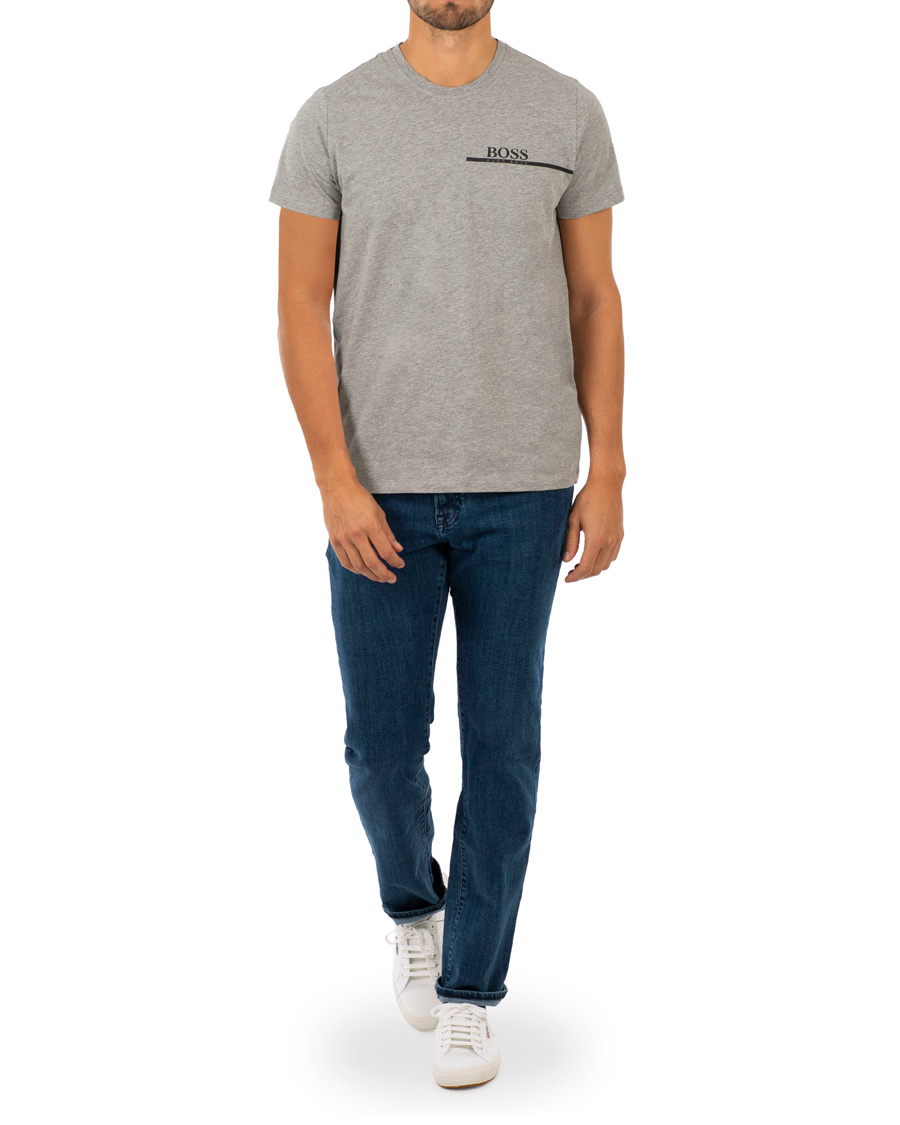 Herre | T-Shirts | BOSS BLACK | BOSS Logo T-shirt Light Grey