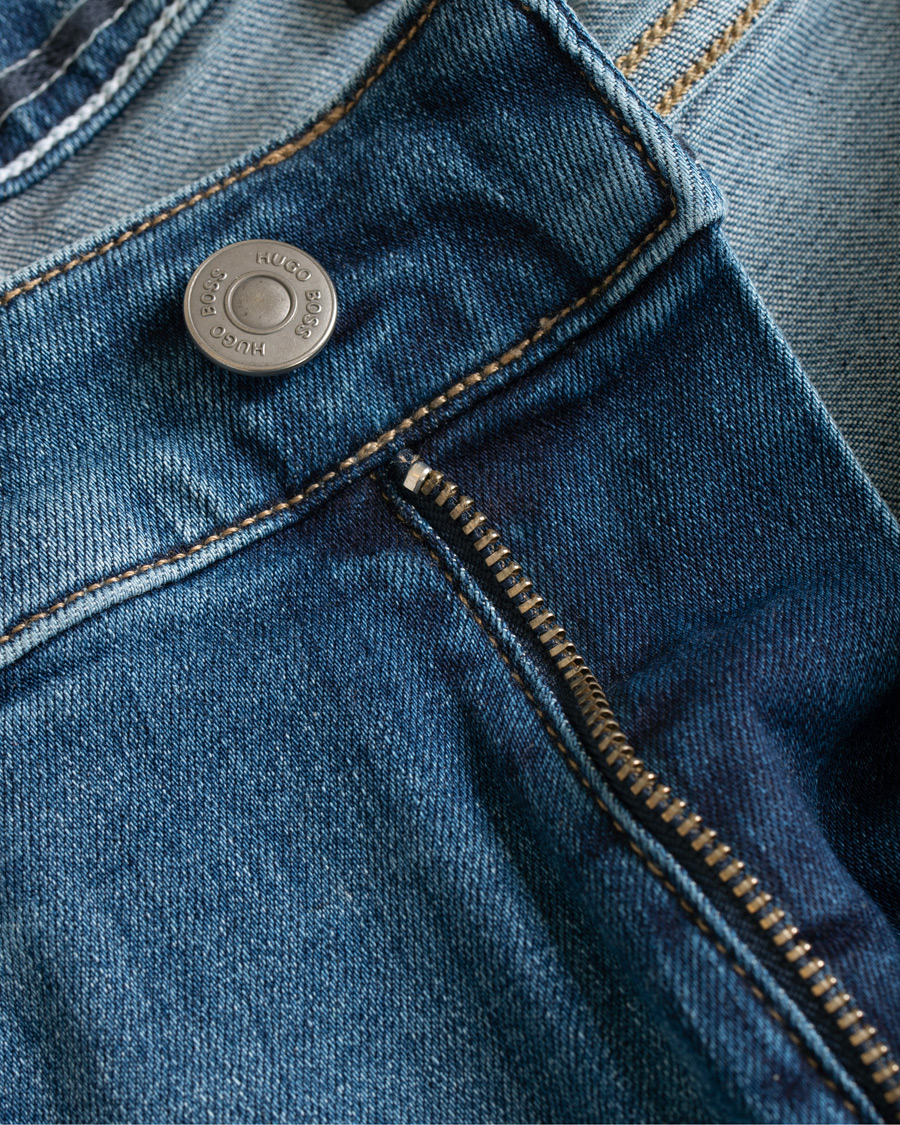 Herre | Jeans | BOSS BLACK | BOSS Delaware Candiani Stretch Jeans Light Blue