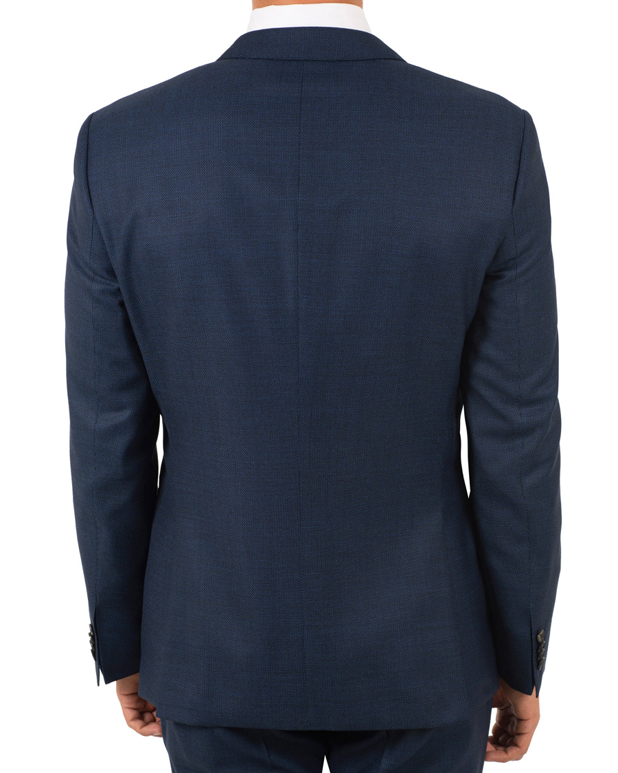 Herre | Dresser | BOSS BLACK | BOSS Helward/Gelvin Peak Lapel Wool Suit Navy