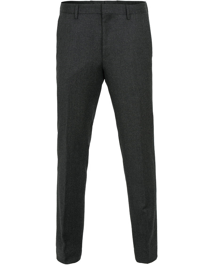 Herre | Bukser | BOSS BLACK | BOSS Gains Washable Stretch Flannel Trousers Open Grey