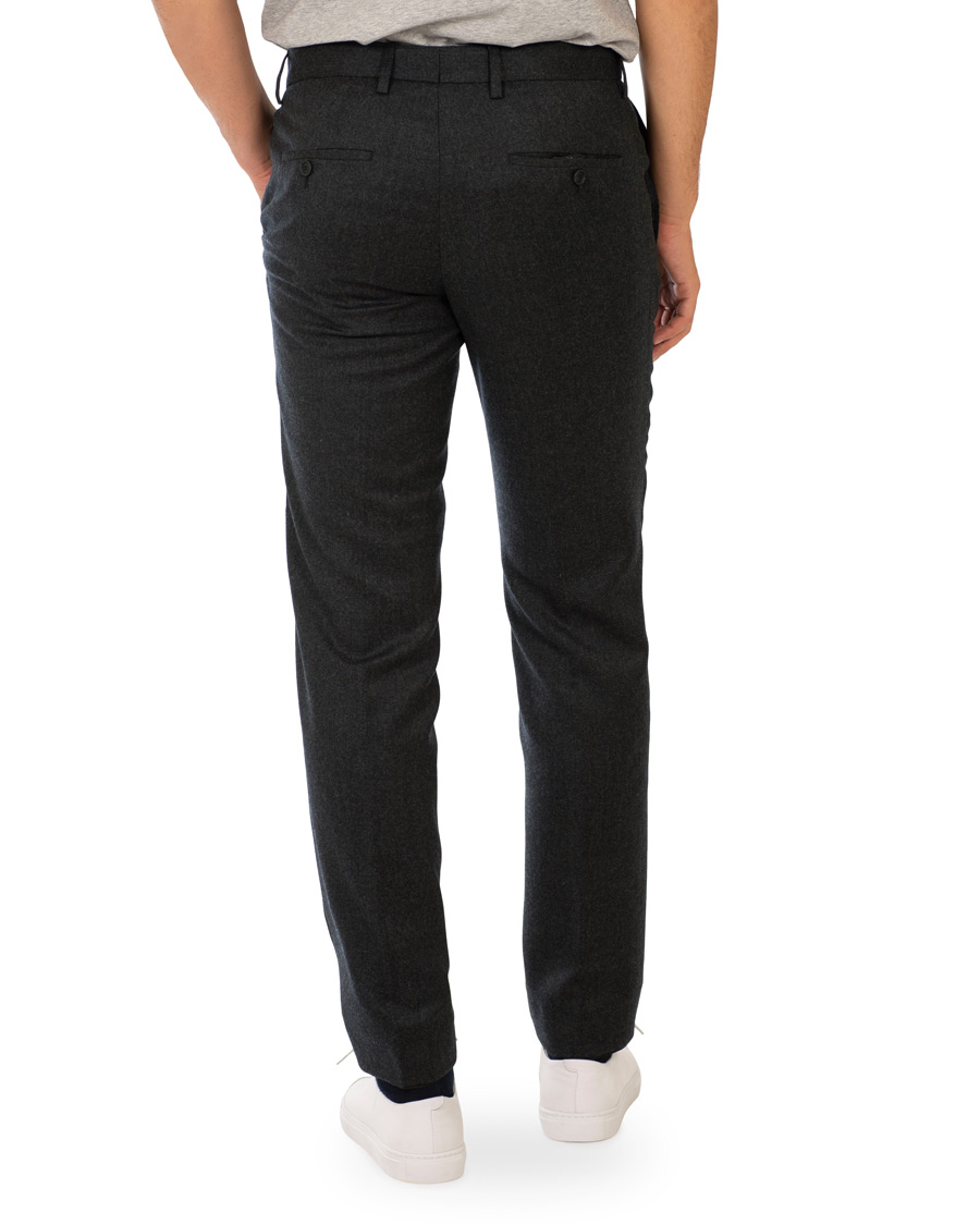 Herre | Bukser | BOSS BLACK | BOSS Gains Washable Stretch Flannel Trousers Open Grey