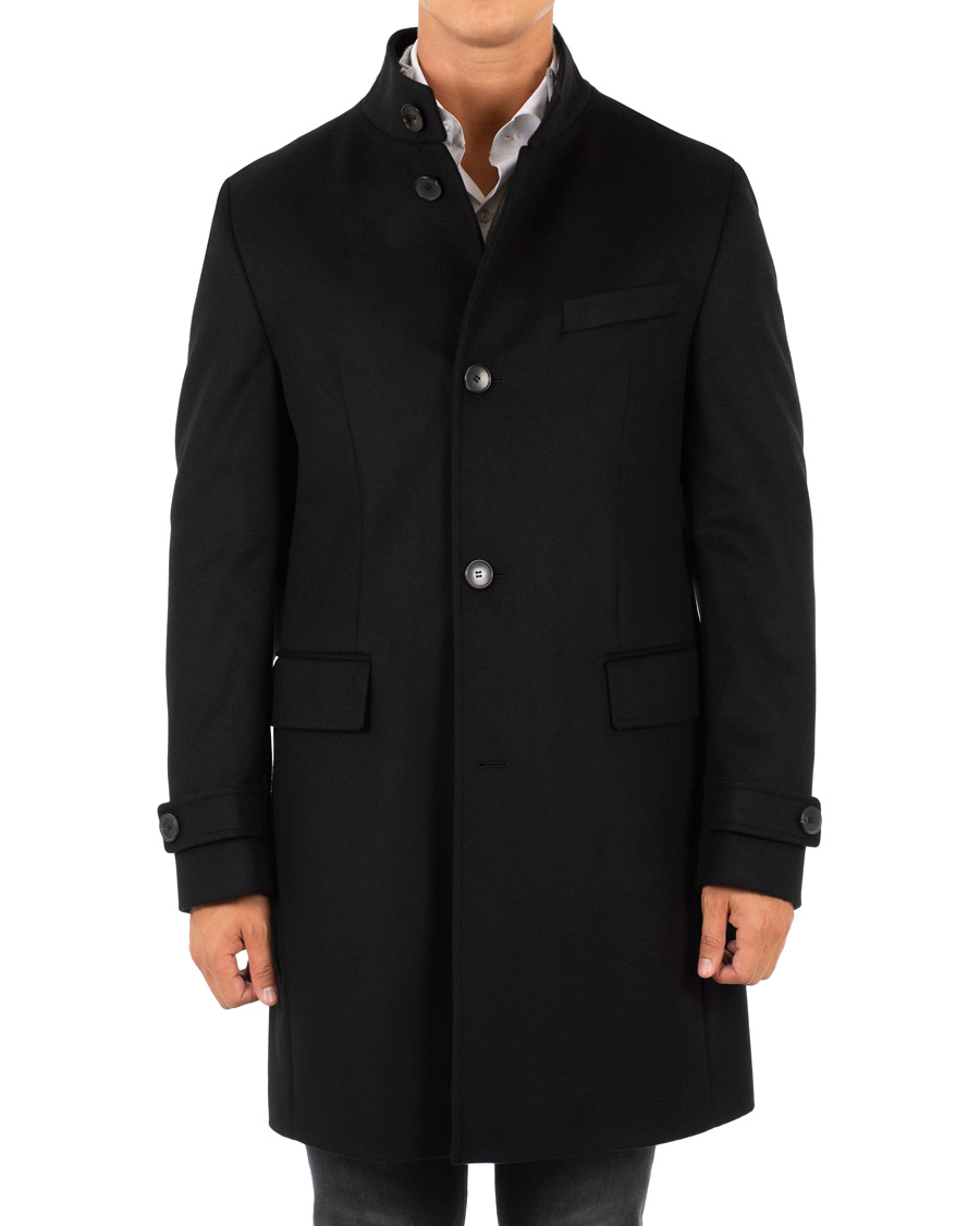 Herre | Jakker | BOSS BLACK | BOSS Sintrax Wool/Cashmere Coat Black