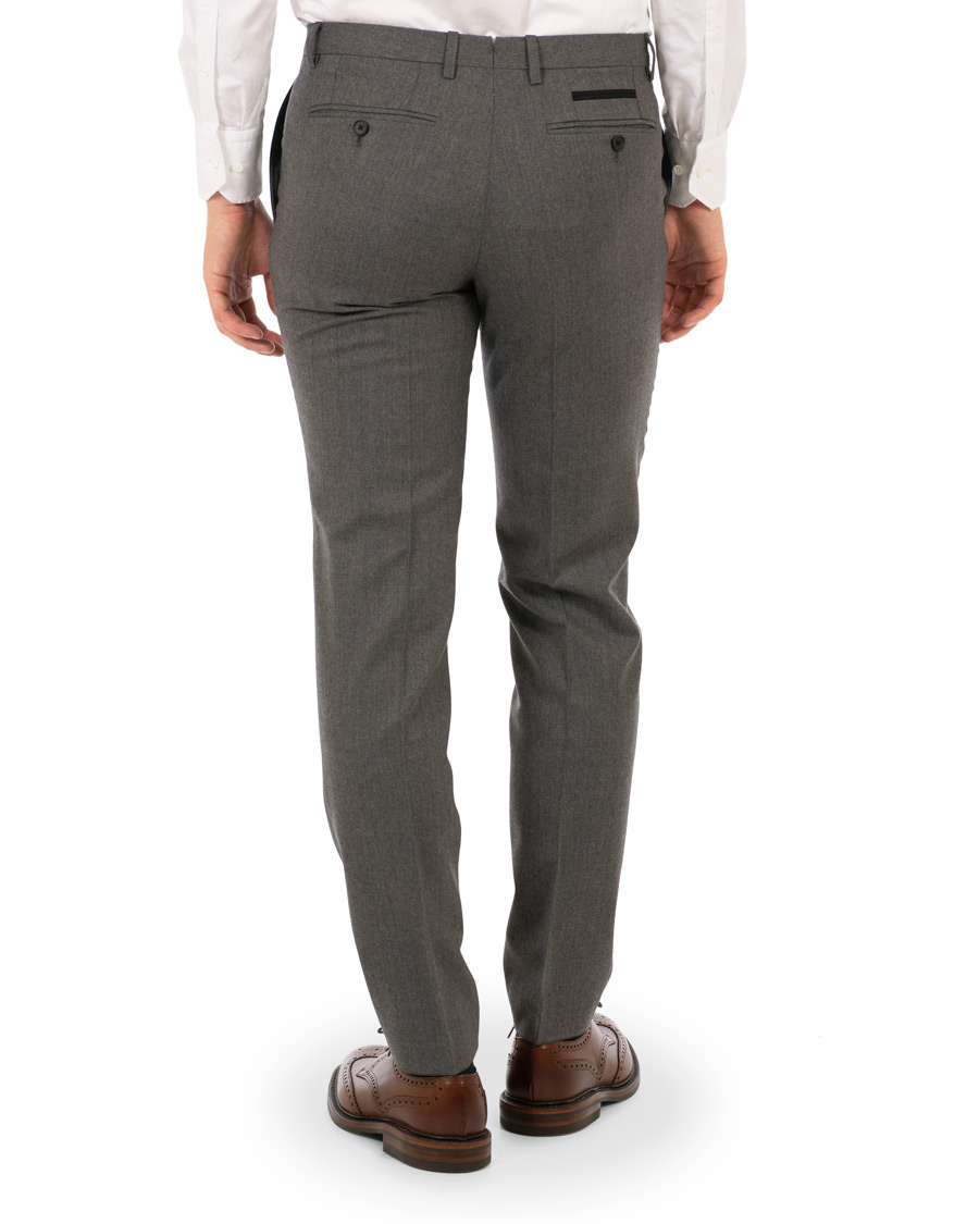 Herre | Bukser | BOSS BLACK | BOSS Wilhelm Wool Trousers Open Grey