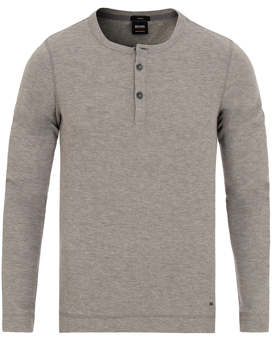 Herre | Gensere | BOSS ORANGE | BOSS Casual Trix Grandpa Sweater Light Grey
