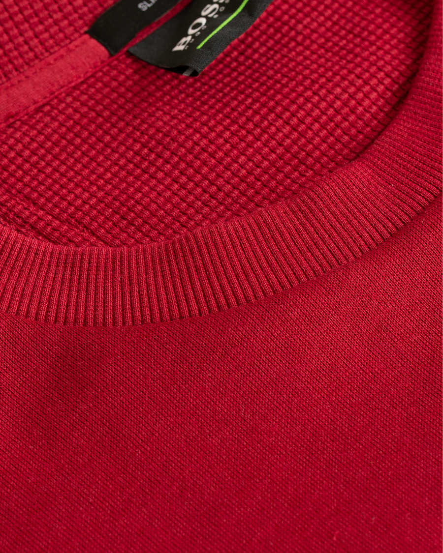Herre | Gensere | BOSS GREEN | BOSS Athleisure Salbo Crew Neck Sweatshirt Rhubarb Red