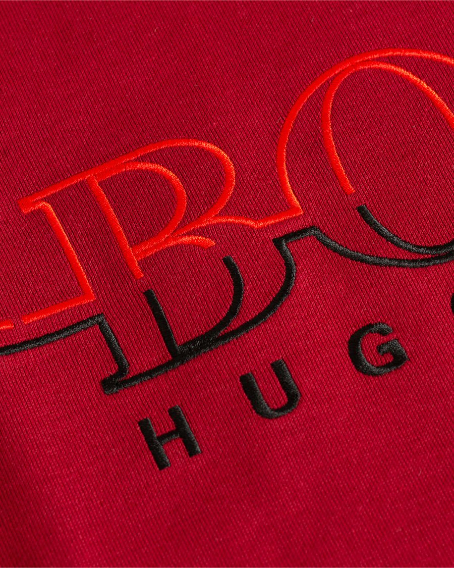 Herre | Gensere | BOSS GREEN | BOSS Athleisure Salbo Crew Neck Sweatshirt Rhubarb Red