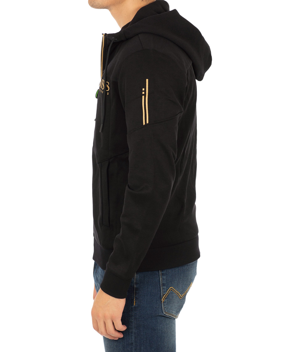 Herre | Gensere | BOSS GREEN | BOSS Athleisure Saggy Full Zip Hoodie Black