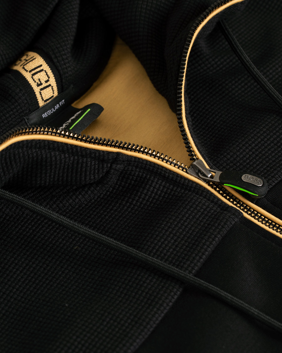 Herre | Gensere | BOSS GREEN | BOSS Athleisure Saggy Full Zip Hoodie Black