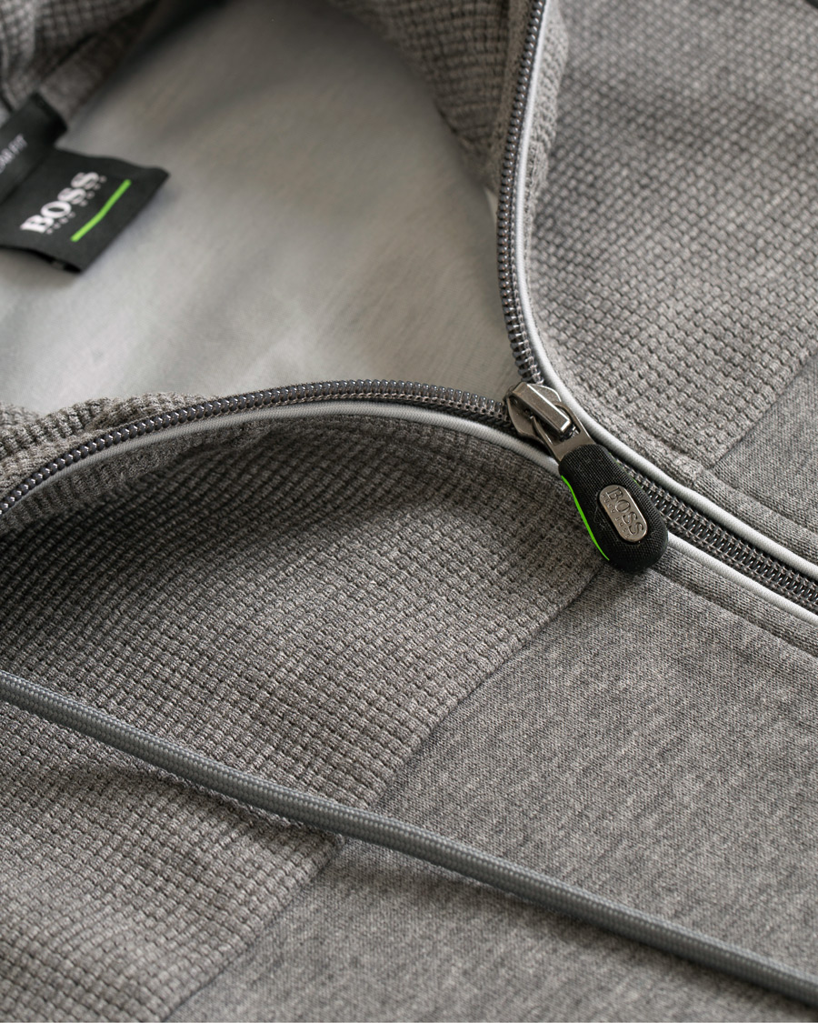 Herre | Gensere | BOSS GREEN | BOSS Athleisure Saggy Full Zip Hoodie Mid Melange