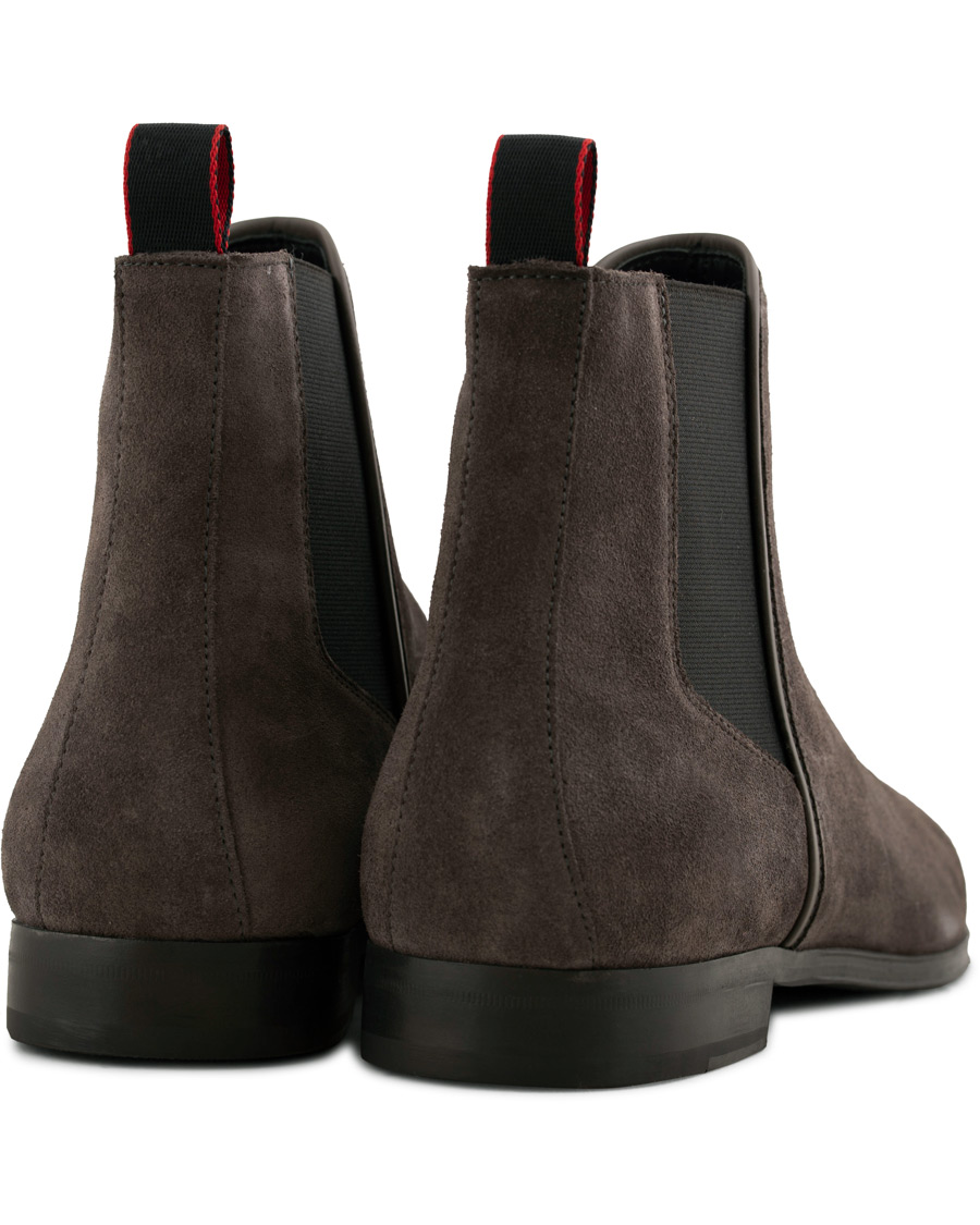 HUGO Boheme Chelsea Boot Grey Suede hos CareOfCarl.no