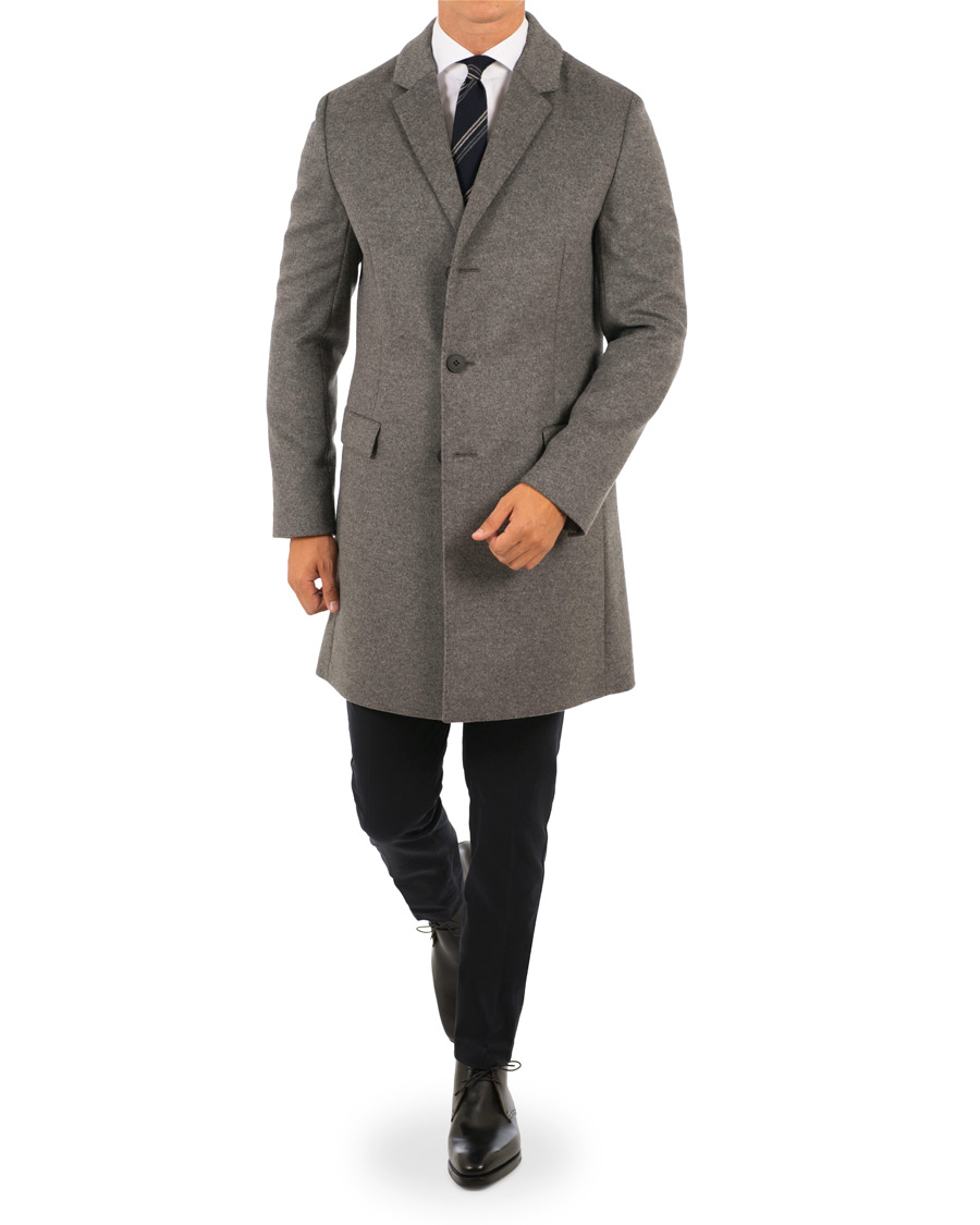 Herre | Jakker | HUGO | Migor Wool/Cashmere Coat Grey