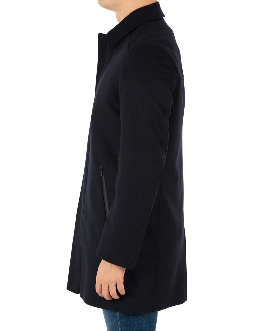Herre | Jakker | HUGO | Marec Wool/Cashmere Coat Navy