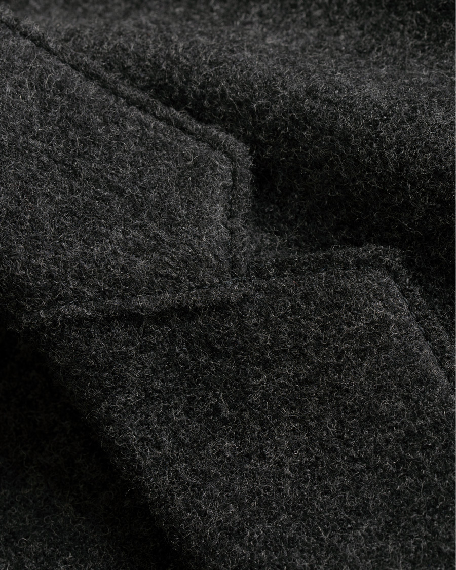 Herre | Dressjakker | HUGO | Agaltu Wool Raw Edge Blazer Dark Grey