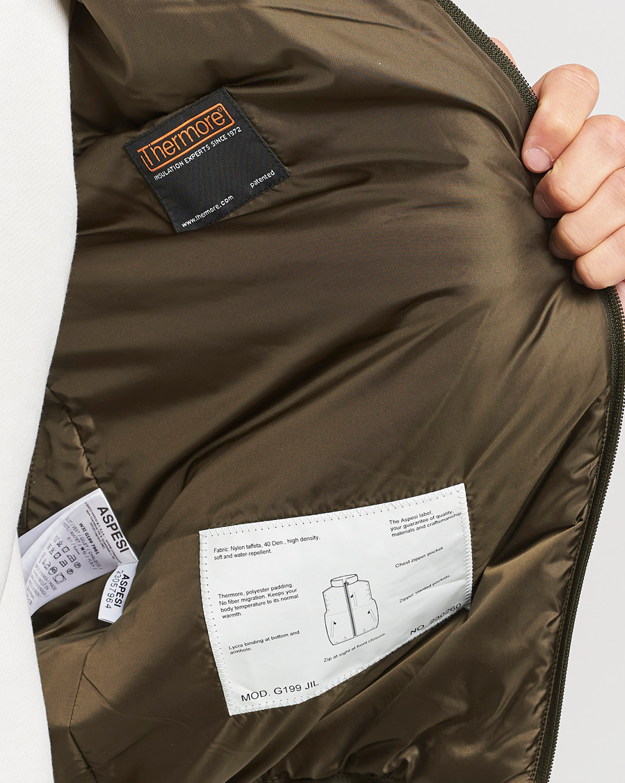 Herre | Jakker | Aspesi | Jil Padded Vest Dark Military