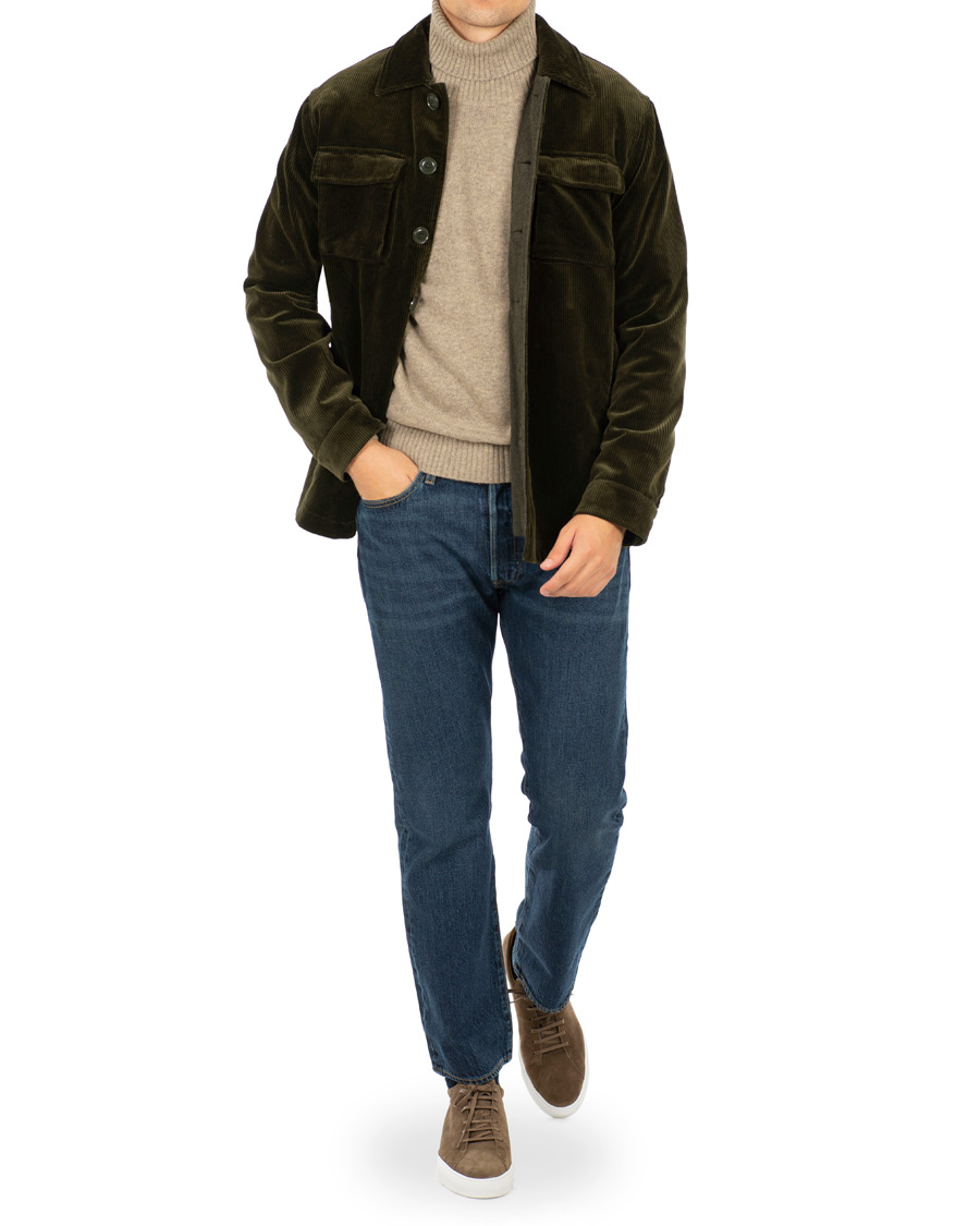Herre | Jakker | Aspesi | Tigre Heavy Corduroy Workjacket Forest Green