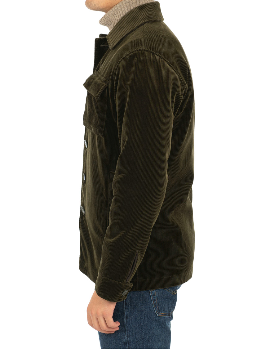 Herre | Jakker | Aspesi | Tigre Heavy Corduroy Workjacket Forest Green