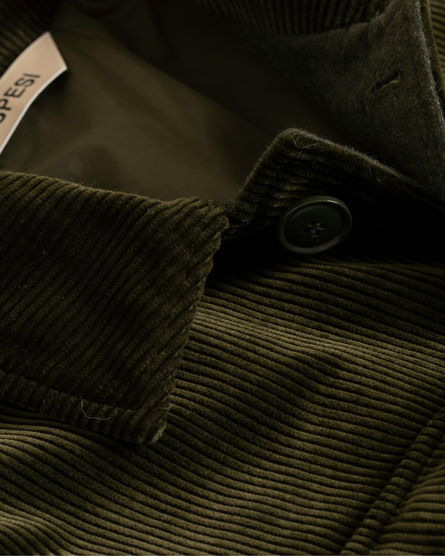Herre | Jakker | Aspesi | Tigre Heavy Corduroy Workjacket Forest Green