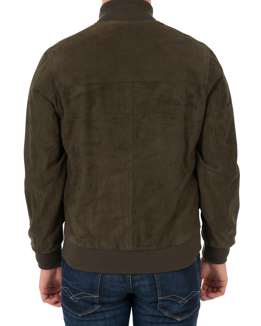 Herre | Jakker | Valstar | Valstarino Suede Jacket Dark Green