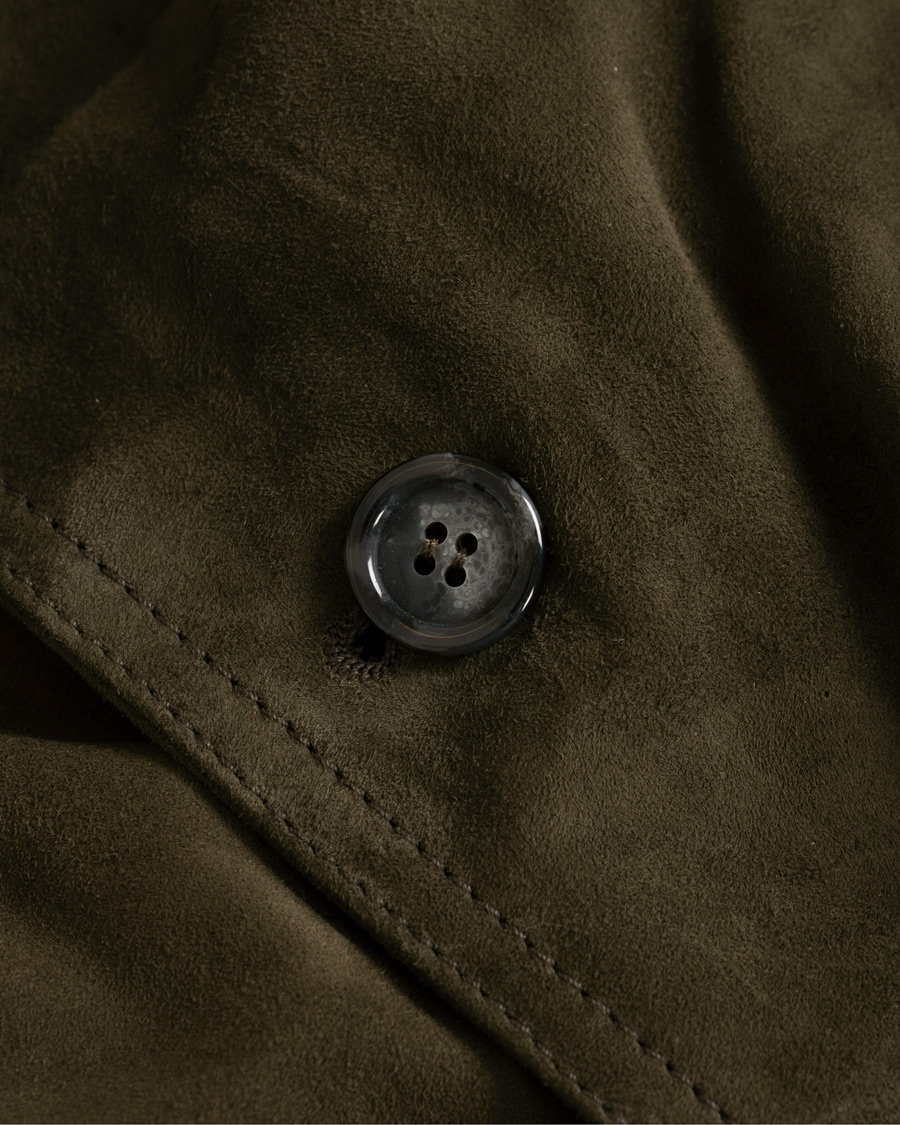 Herre | Jakker | Valstar | Valstarino Suede Jacket Dark Green