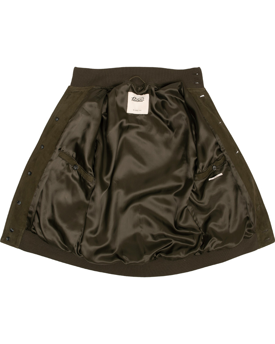 Herre | Jakker | Valstar | Valstarino Suede Jacket Dark Green