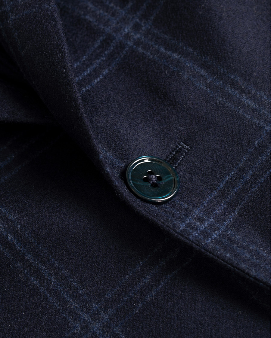 Herre | Dressjakker | Stenströms | Wool Glencheck Blazer Navy