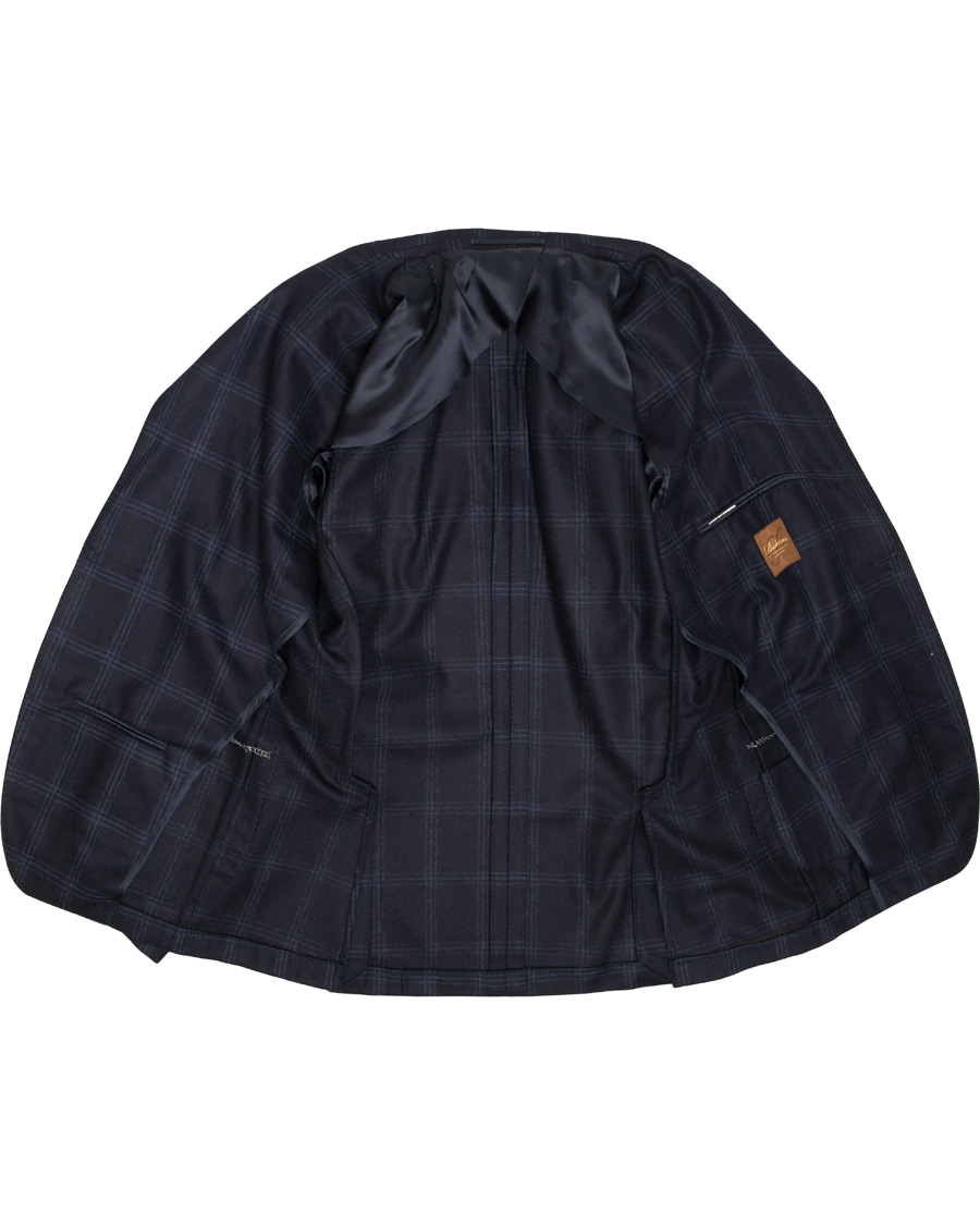Herre | Dressjakker | Stenströms | Wool Glencheck Blazer Navy