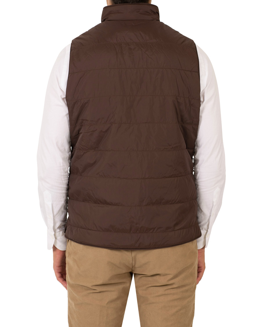 Herre | Jakker | Stenströms | Quilted Nylon Vest Brown