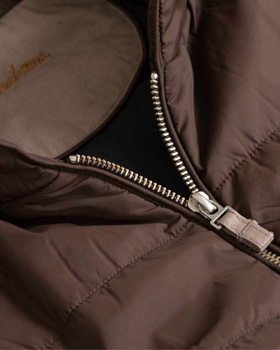 Herre | Jakker | Stenströms | Quilted Nylon Vest Brown