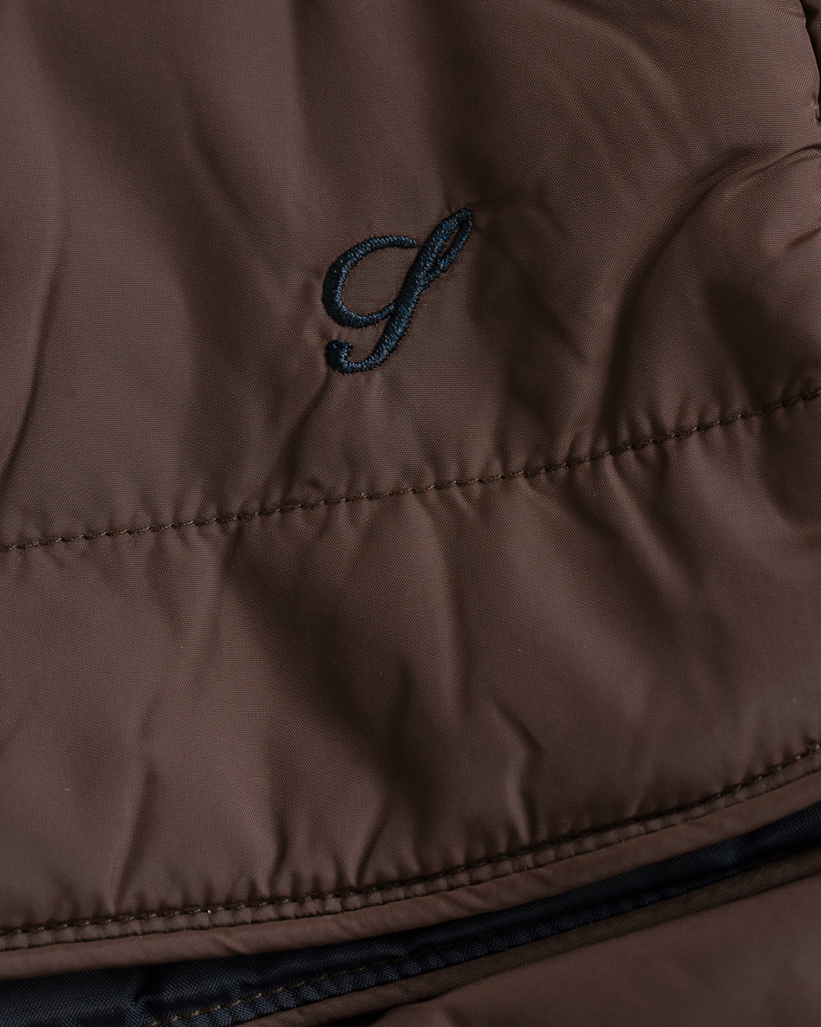 Herre | Jakker | Stenströms | Quilted Nylon Vest Brown