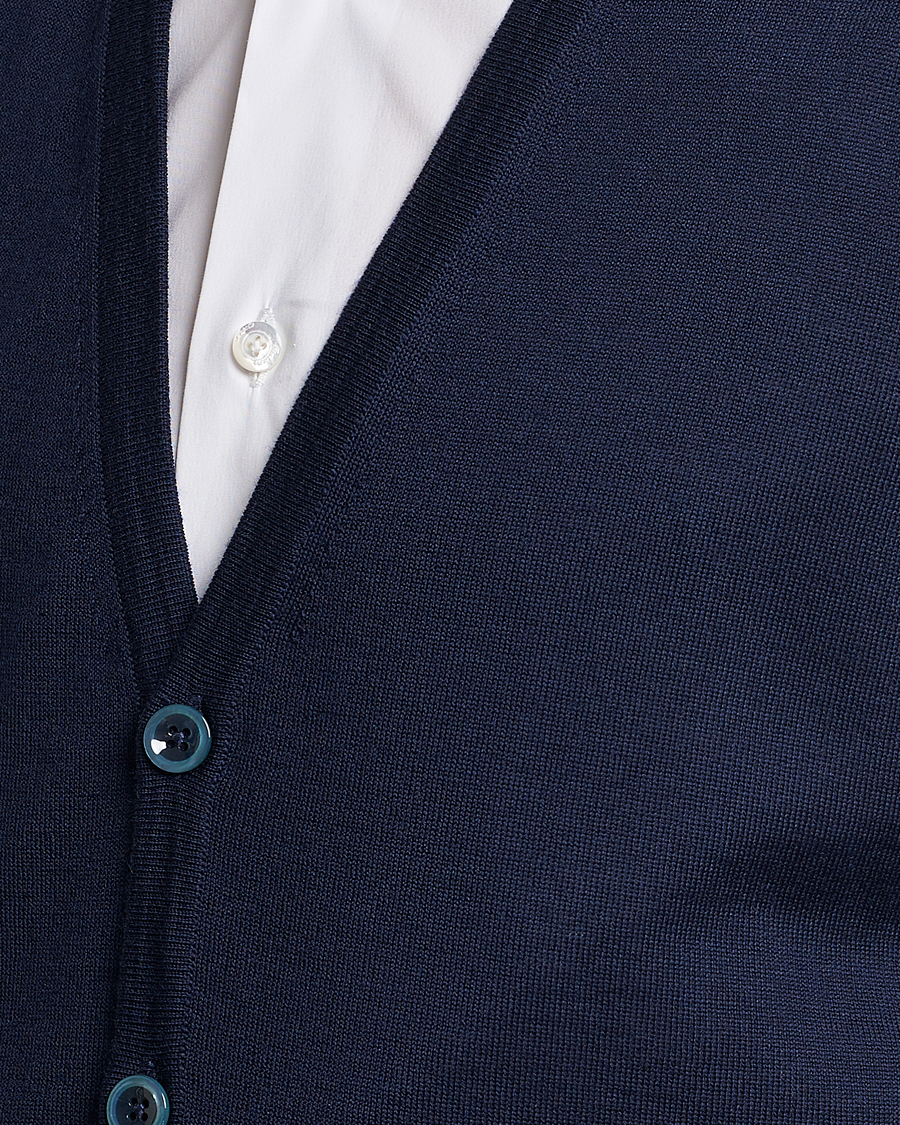 Herre | Gensere | Stenströms | Merino Slipover Navy