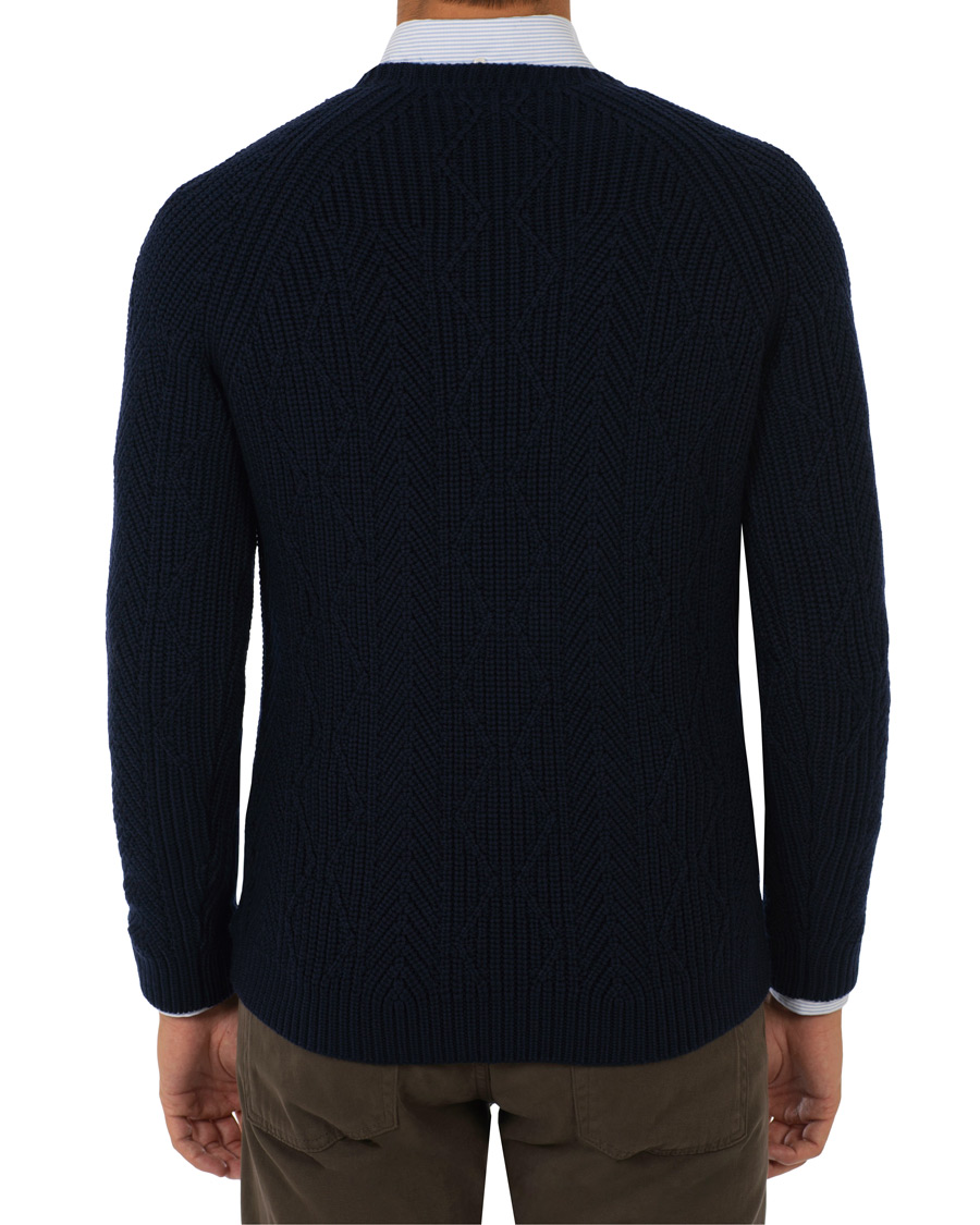 Herre | Gensere | Etro | Cable Knit Crew Neck Navy
