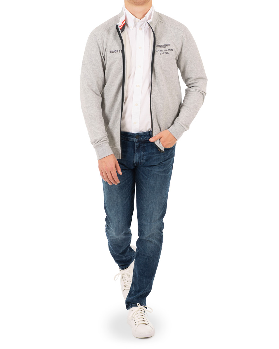 Herre | Gensere | Hackett | Aston Martin Full Zip Grey