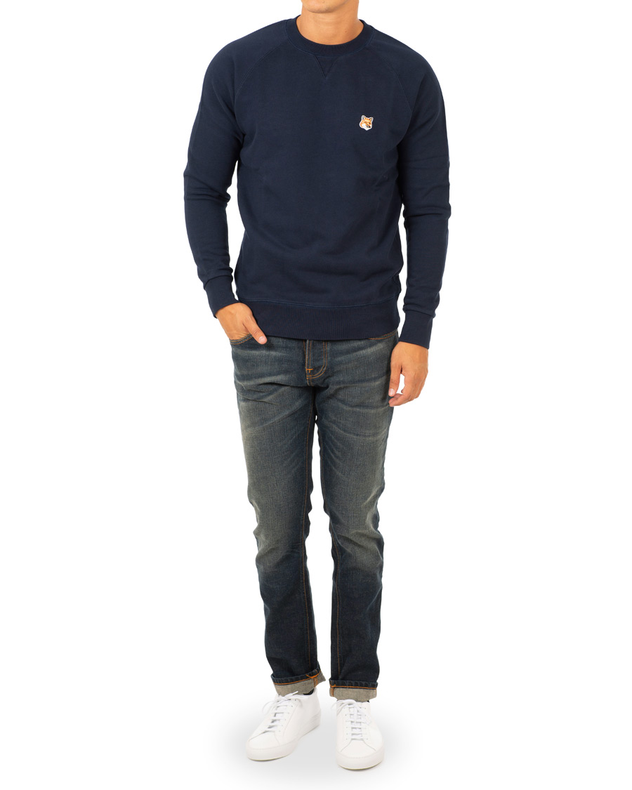 Herre | Gensere | Maison Kitsuné | Sweatshirt Fox Head Patch Navy