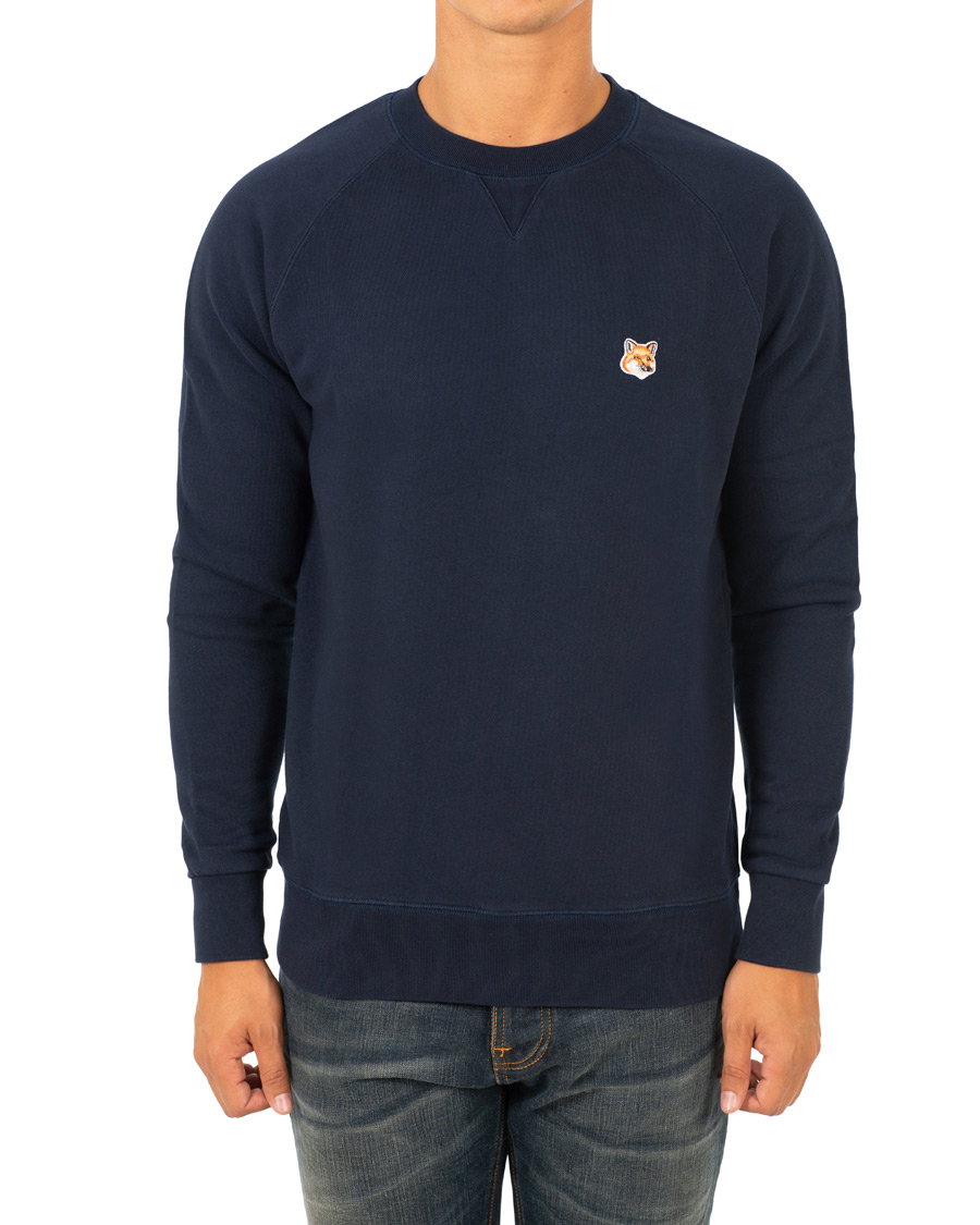 Herre | Gensere | Maison Kitsuné | Sweatshirt Fox Head Patch Navy