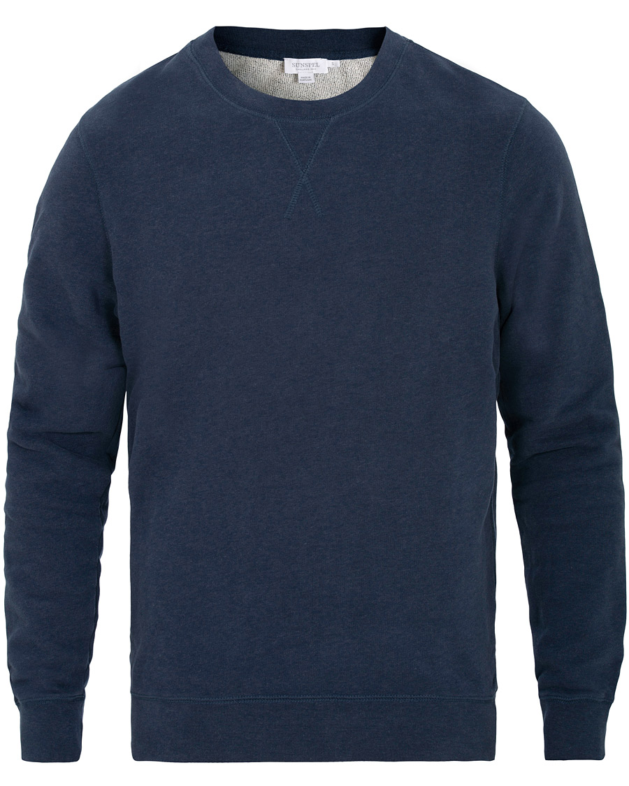 Herre | Gensere | Sunspel | Loopback Sweatshirt Navy Melange