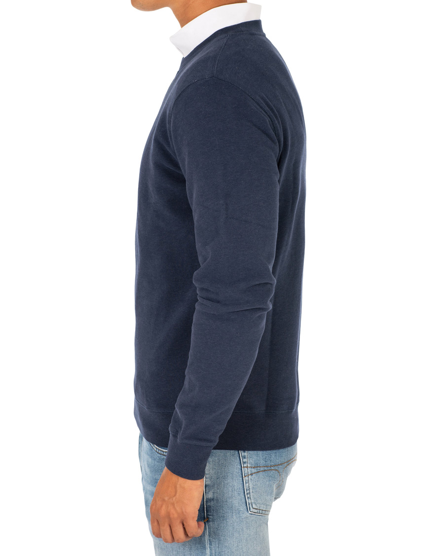 Herre | Gensere | Sunspel | Loopback Sweatshirt Navy Melange