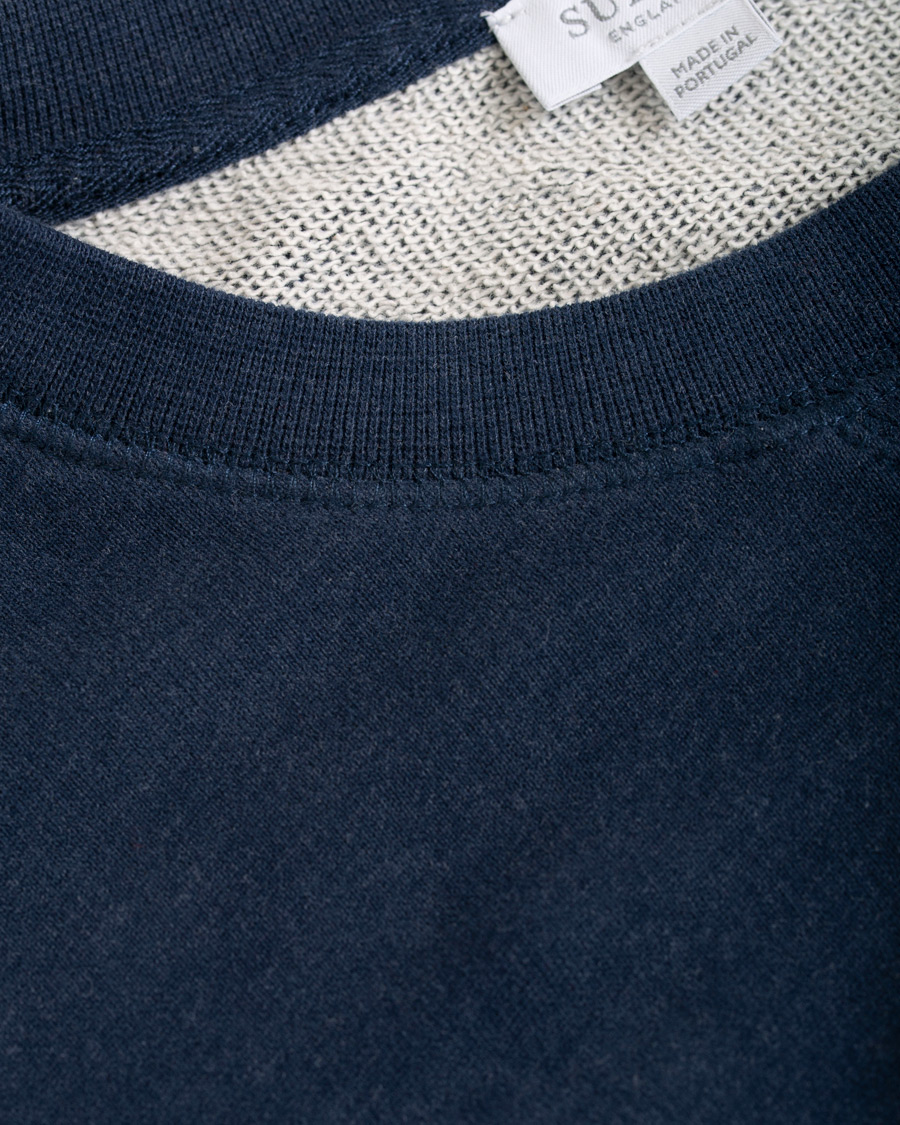 Herre | Gensere | Sunspel | Loopback Sweatshirt Navy Melange