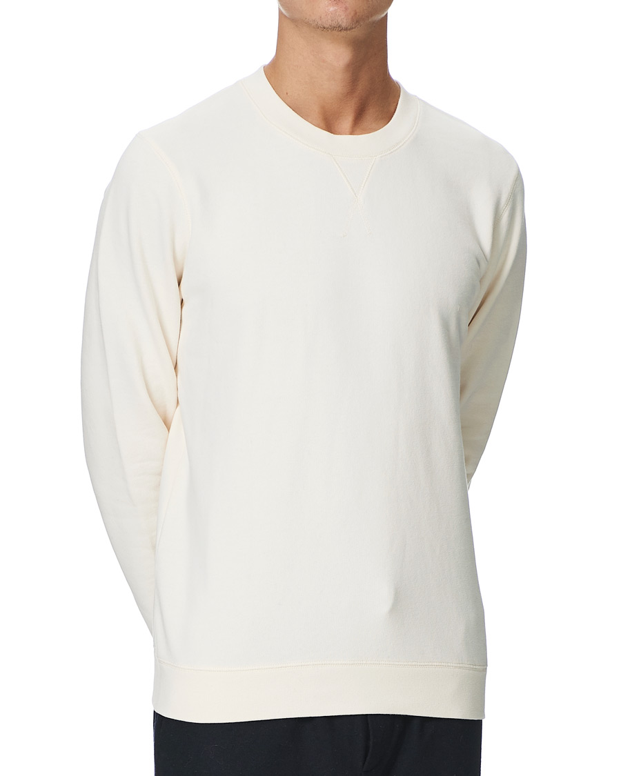 Herre | Loungewear | Sunspel | Loopback Sweatshirt Archive White