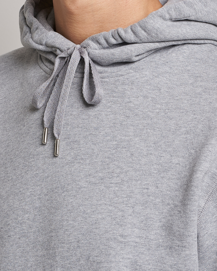 Herre | Gensere | Sunspel | Loopback Hoodie Grey Melange