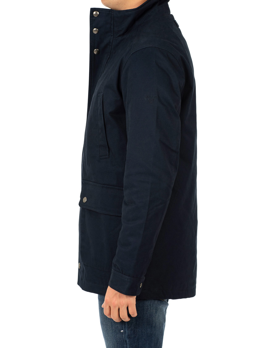 Herre | Jakker | GANT | The Waxy Double Decker Jacket Marine