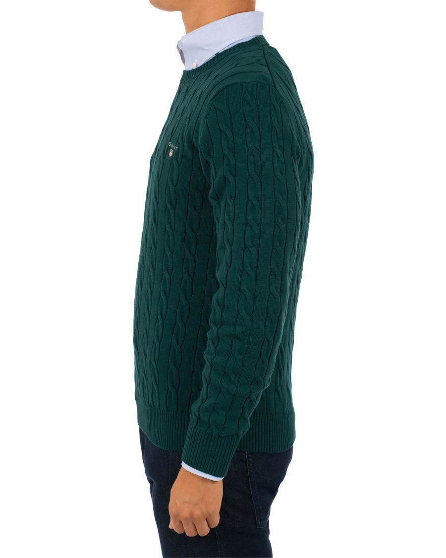 Herre | Gensere | GANT | Cotton Cable Crew Neck Ponderosa Pine