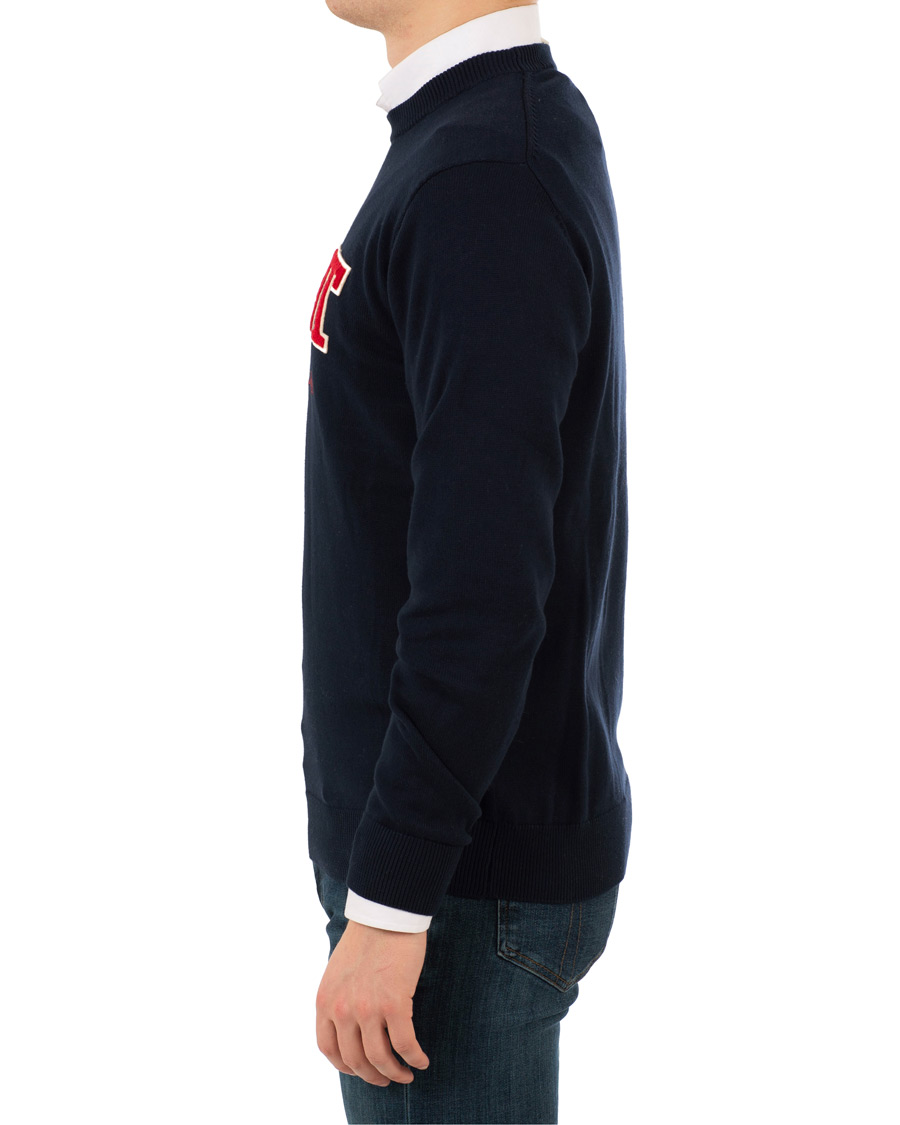 Herre | Gensere | GANT | Logo Crew Neck Marine
