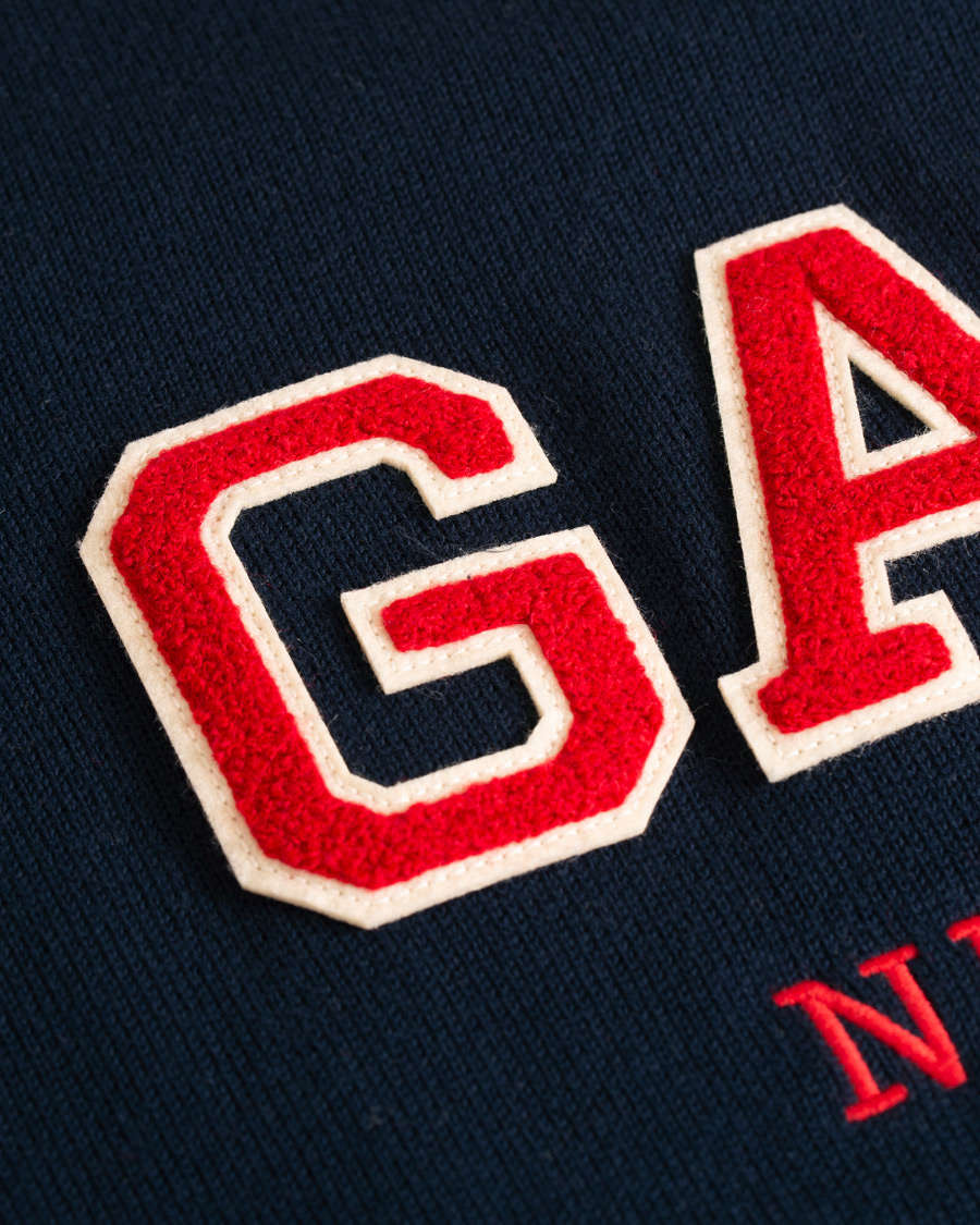Herre | Gensere | GANT | Logo Crew Neck Marine
