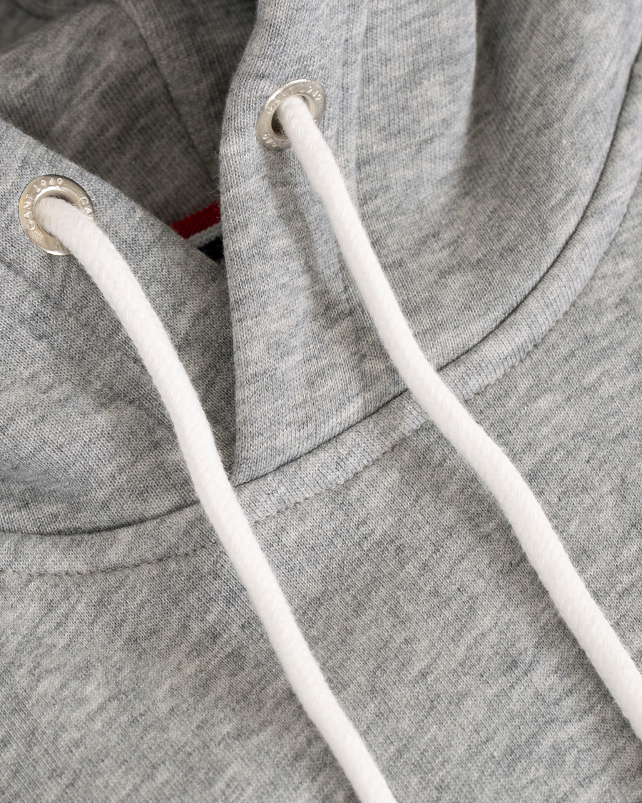 Herre | Gensere | GANT | Shield Hoodie Grey Melange