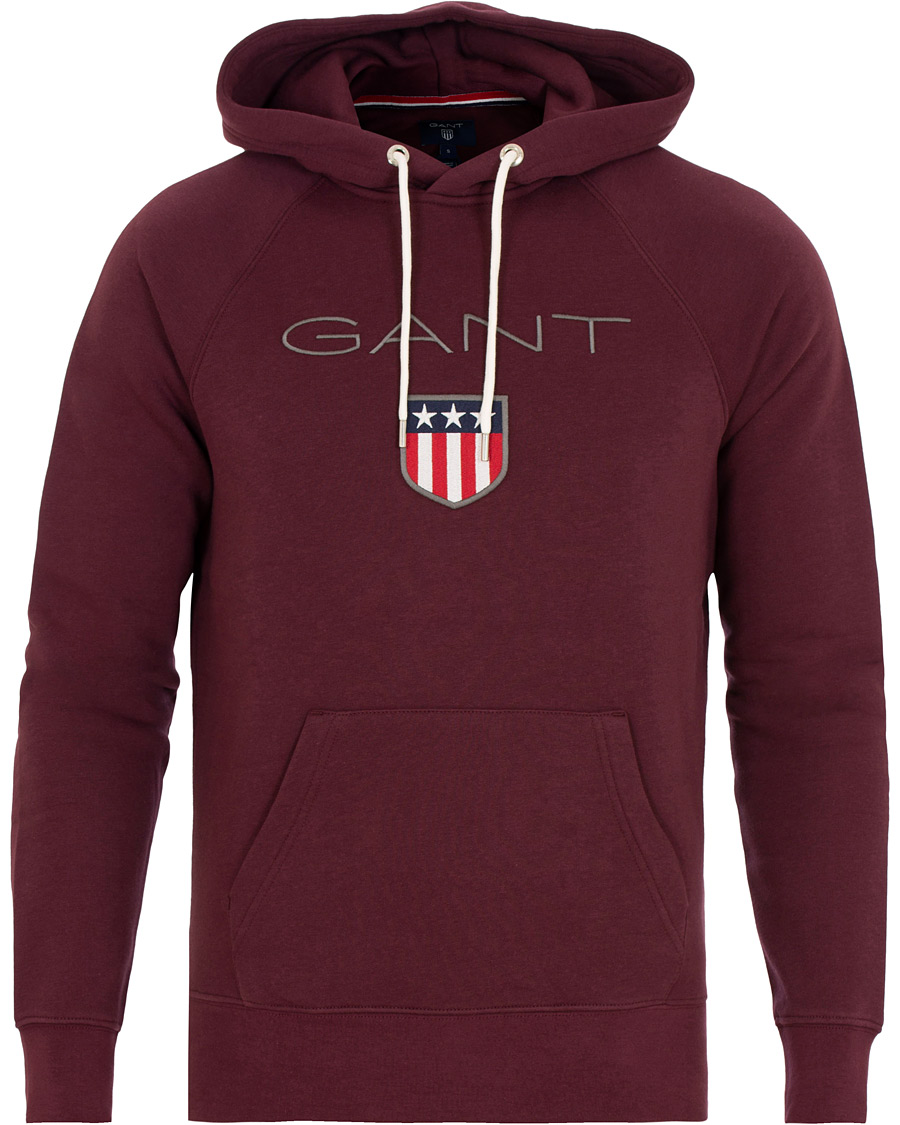 Herre | Gensere | GANT | Shield Hoodie Purple Fig