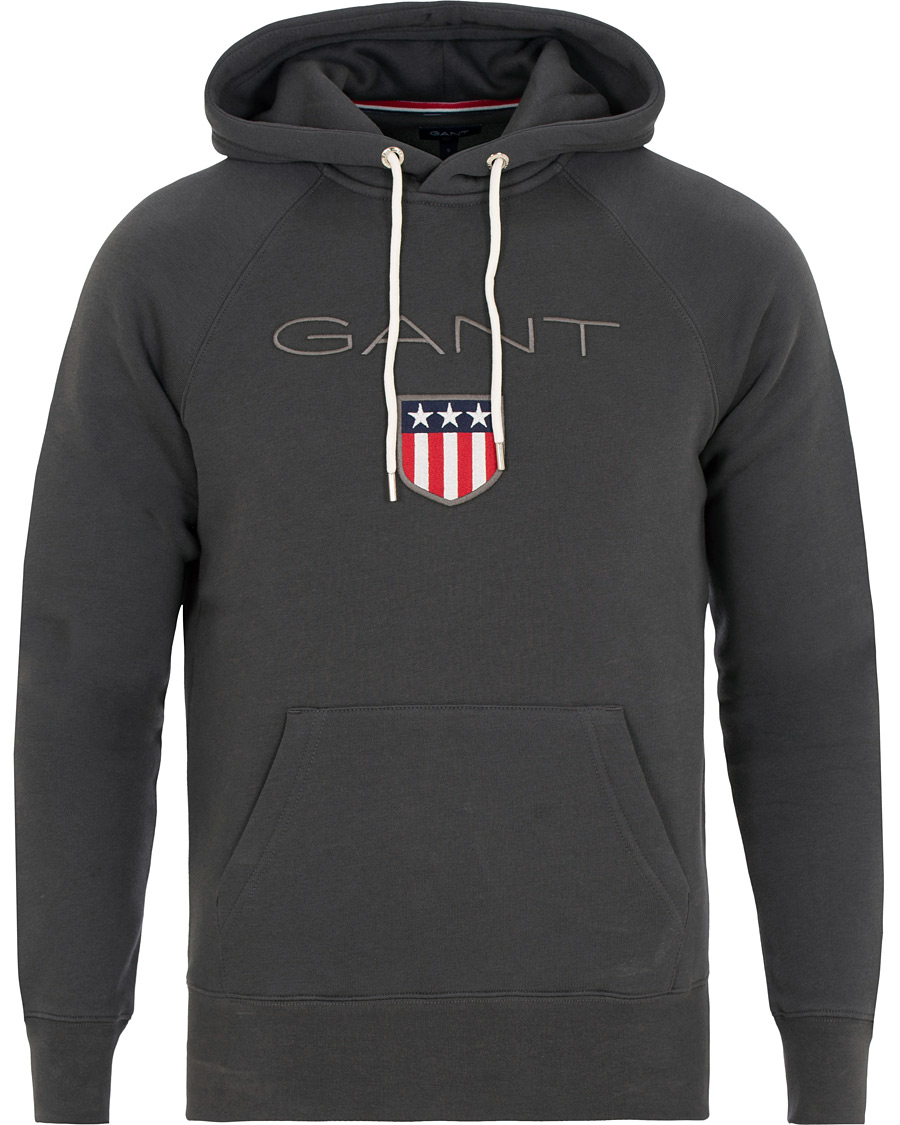 Herre | Gensere | GANT | Shield Hoodie Dark Grey